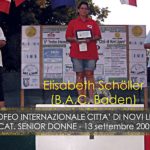 Elisabeth Scholler vincitrice categoria Senior Donne Infinite Cup 2009